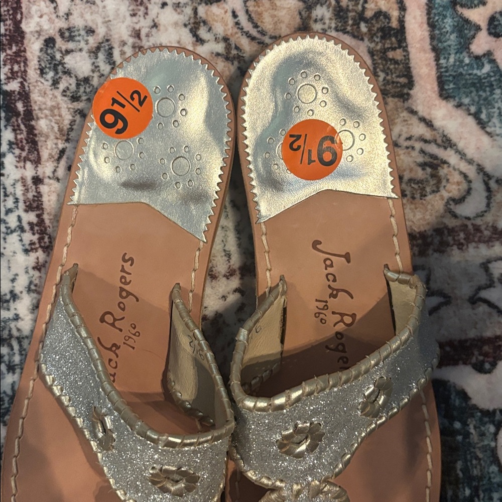 Jack Rogers Sandals — Silver Glitter Women’s - Picture 2 of 3
